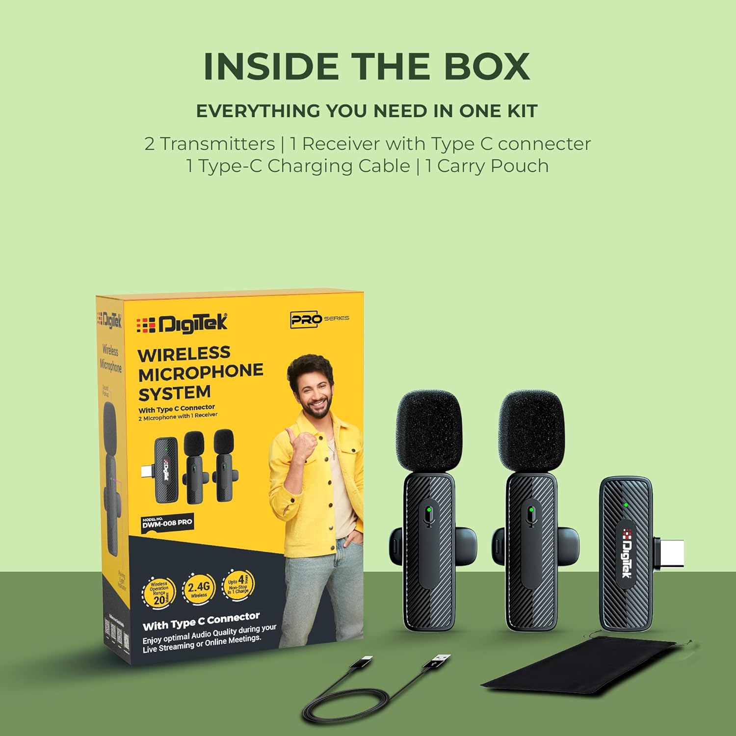 Digitek (DWM-008 PRO Wireless Microphone & Receiver