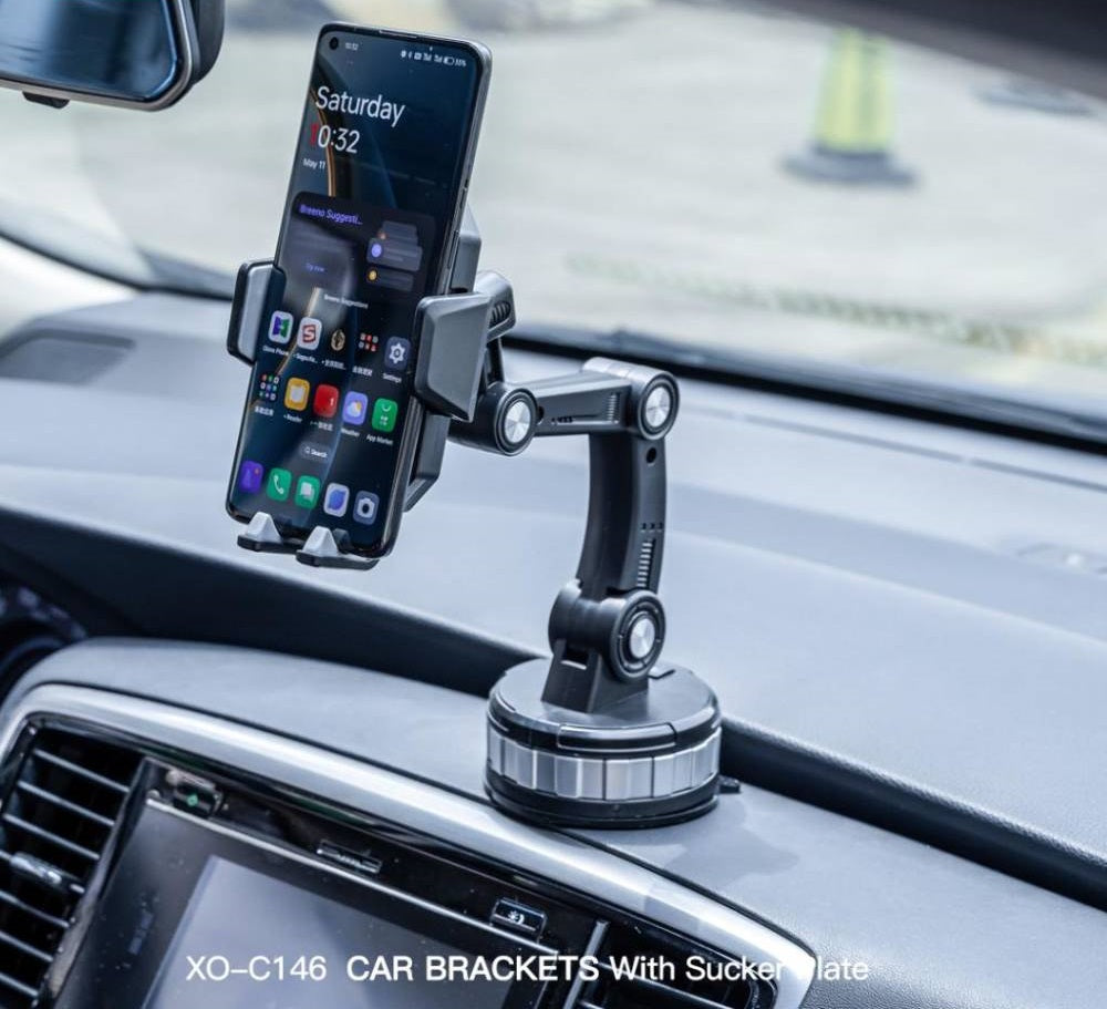 Xo Car Holder C146 Gravity With Suction Cup Black