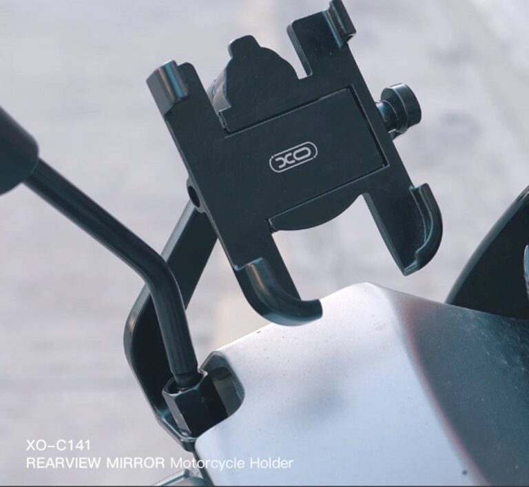 XO C141 Motorcycle Rearview Mirror Metal Phone Holder