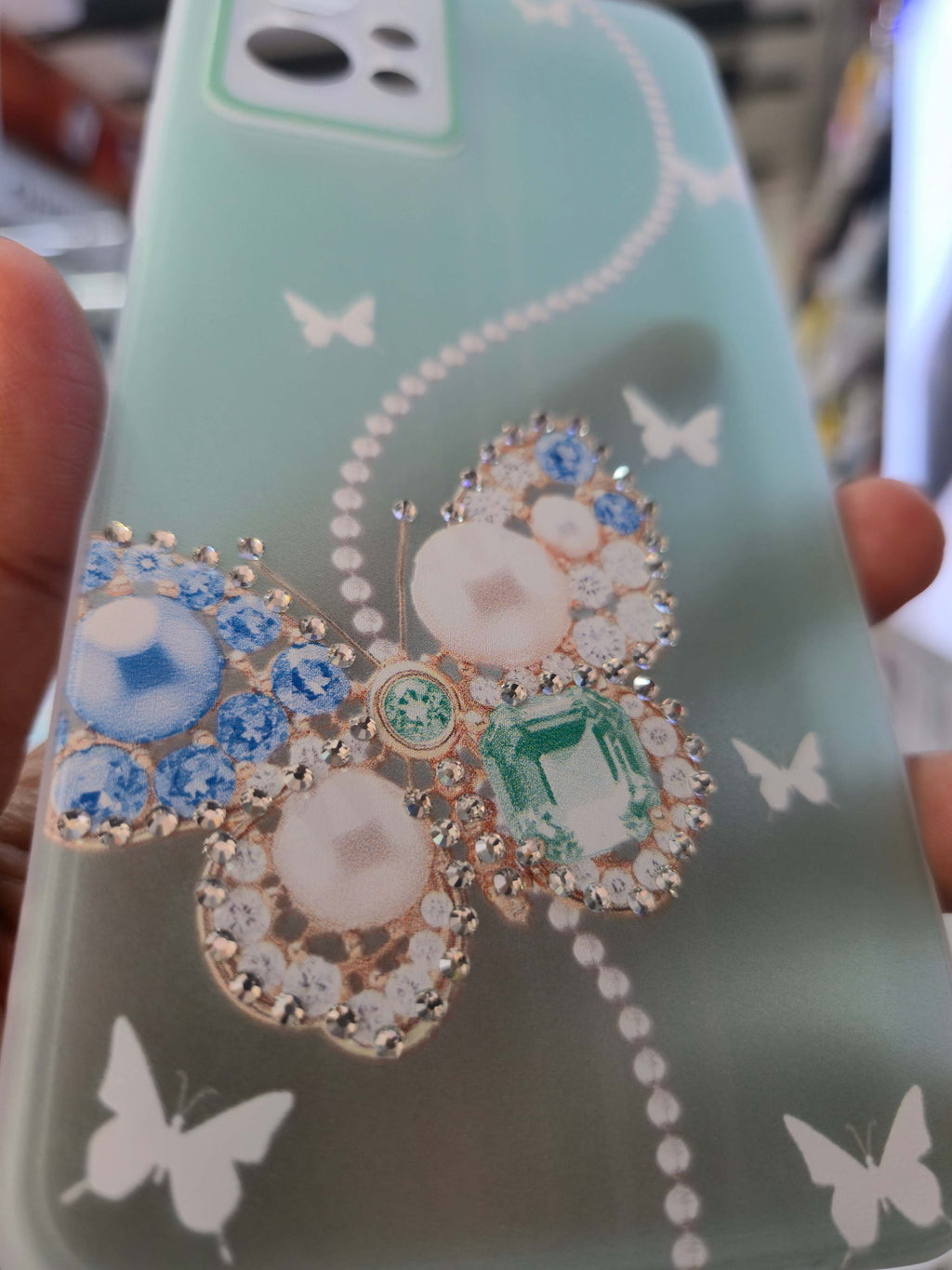 Butterfly Diamond Case Cover (Vivo)