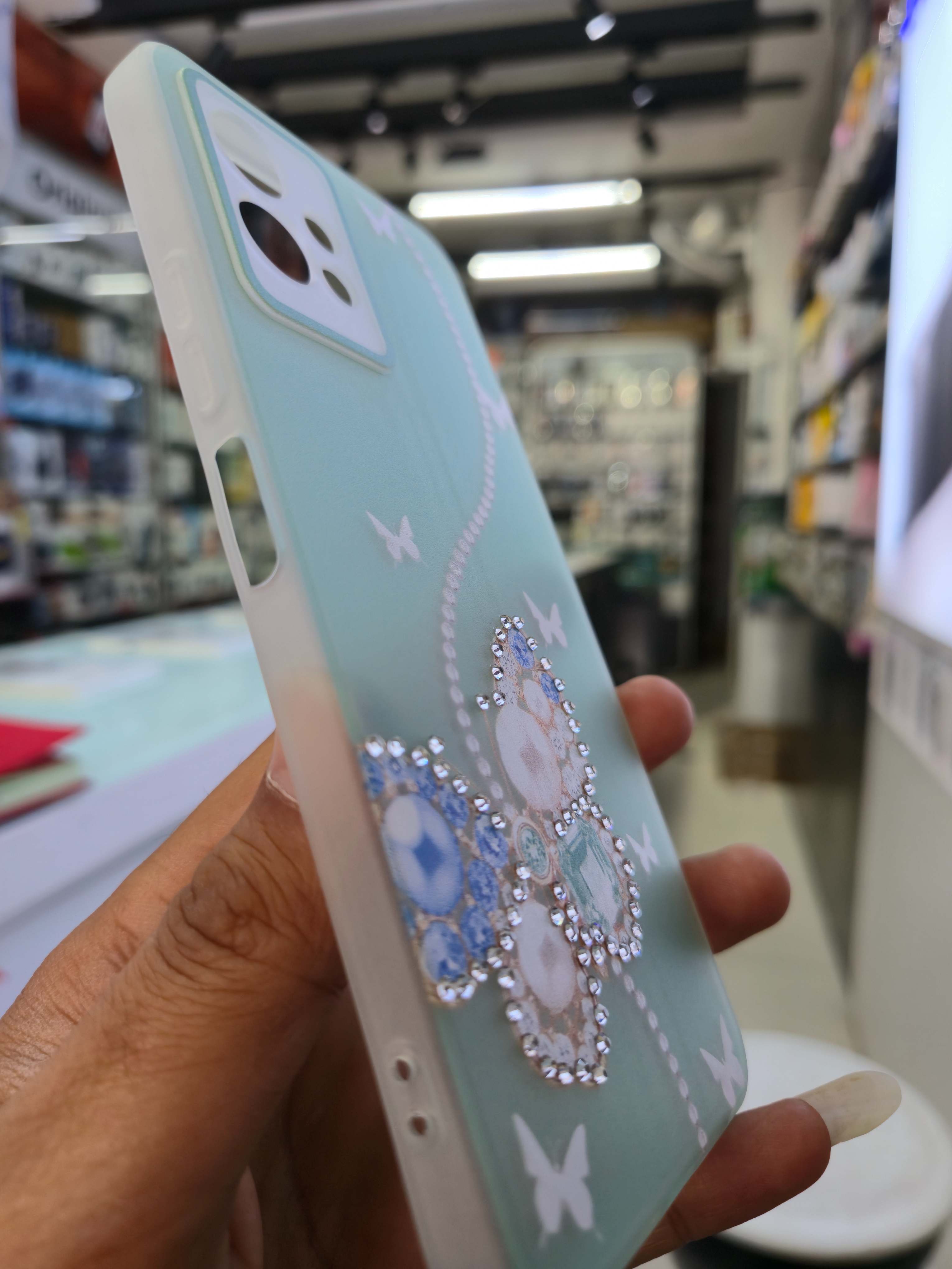 Butterfly Diamond Case Cover (Vivo)