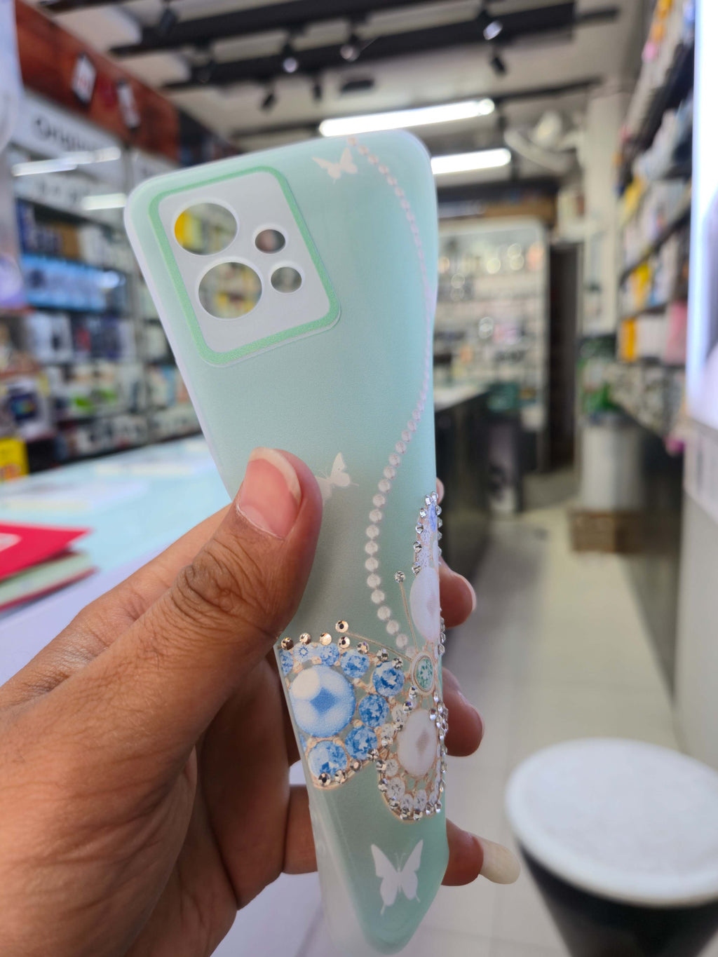 Butterfly Diamond Case Cover (Vivo)