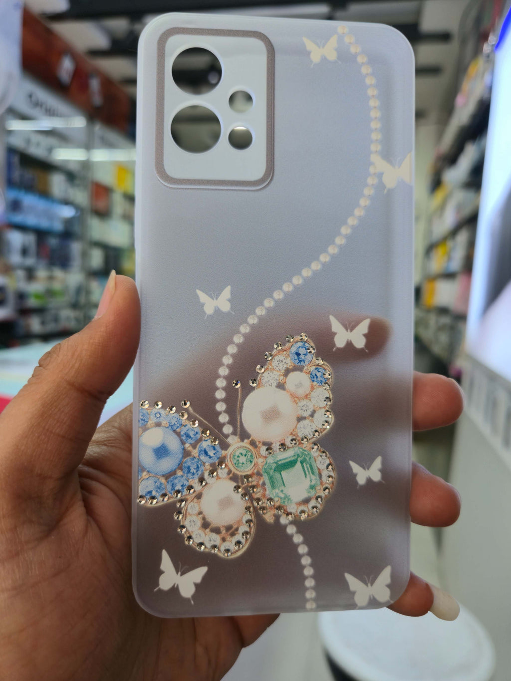 Butterfly Diamond Case Cover (Vivo)