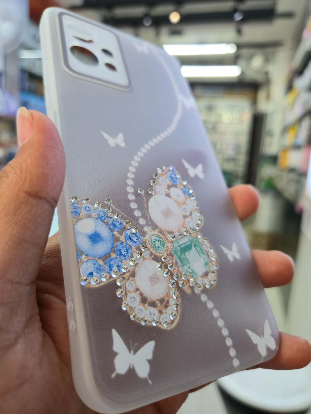 Butterfly Diamond Case Cover (Vivo)