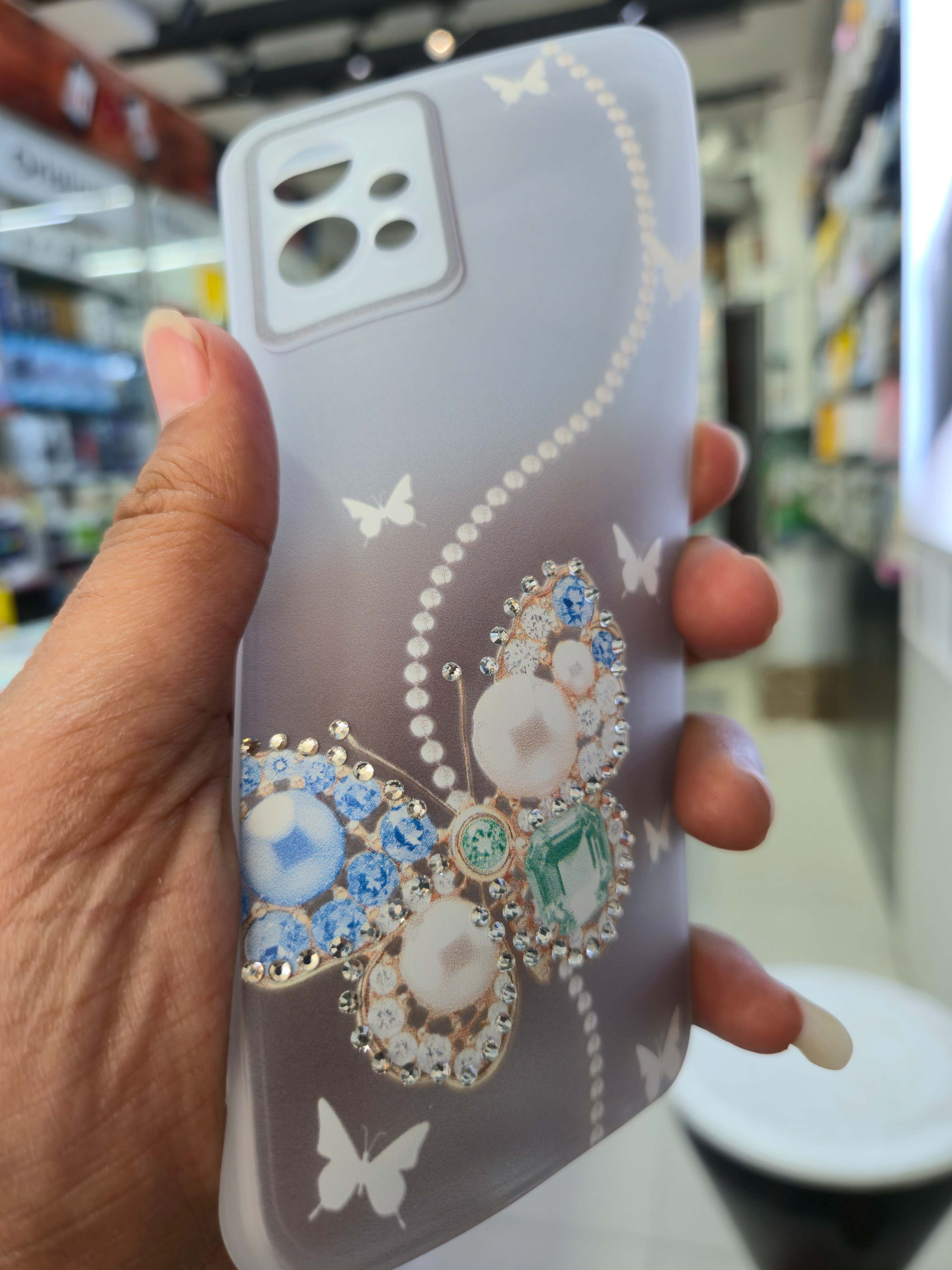 Butterfly Diamond Case Cover (Vivo)