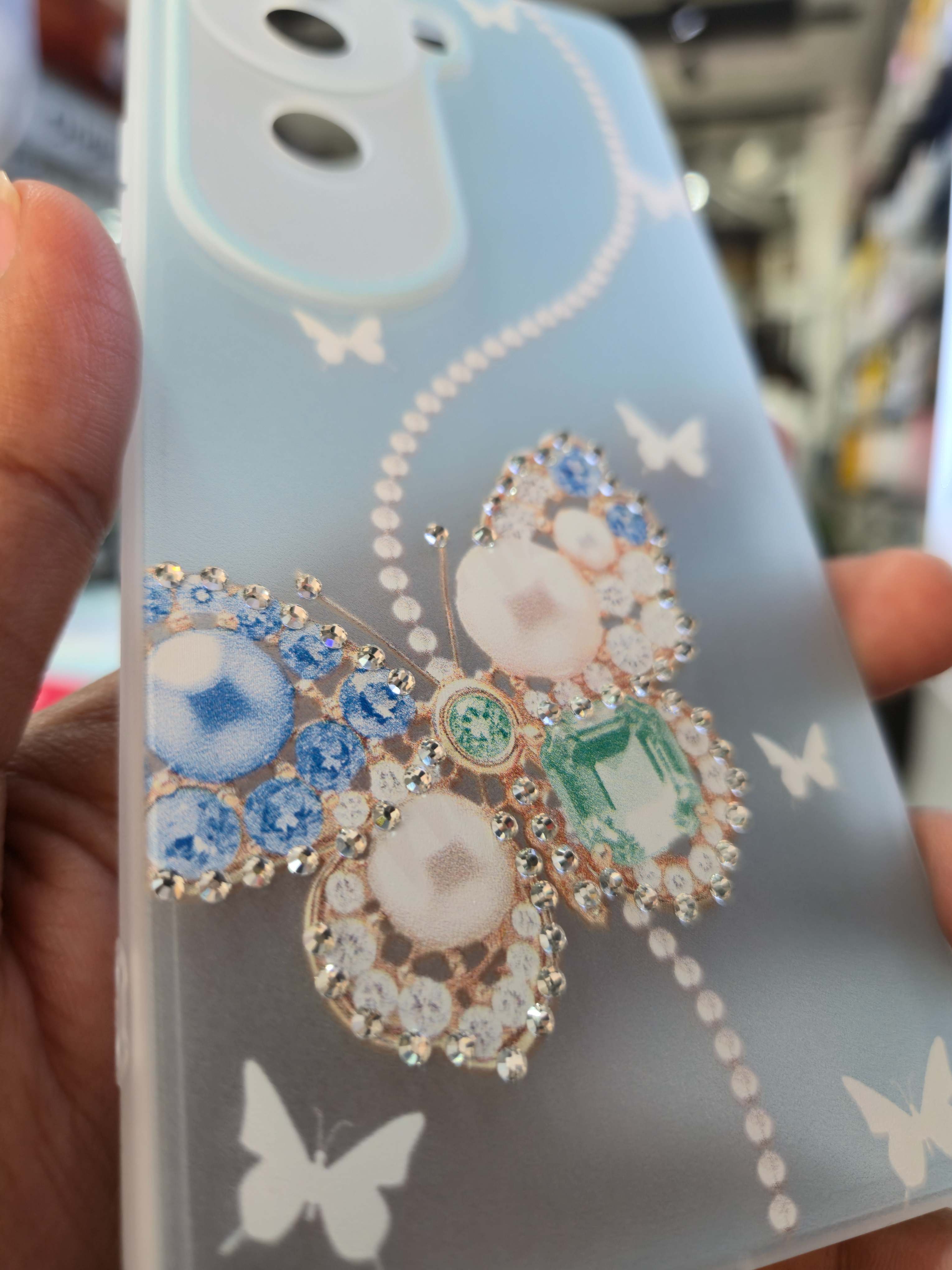 Butterfly Diamond Case Cover (Vivo)