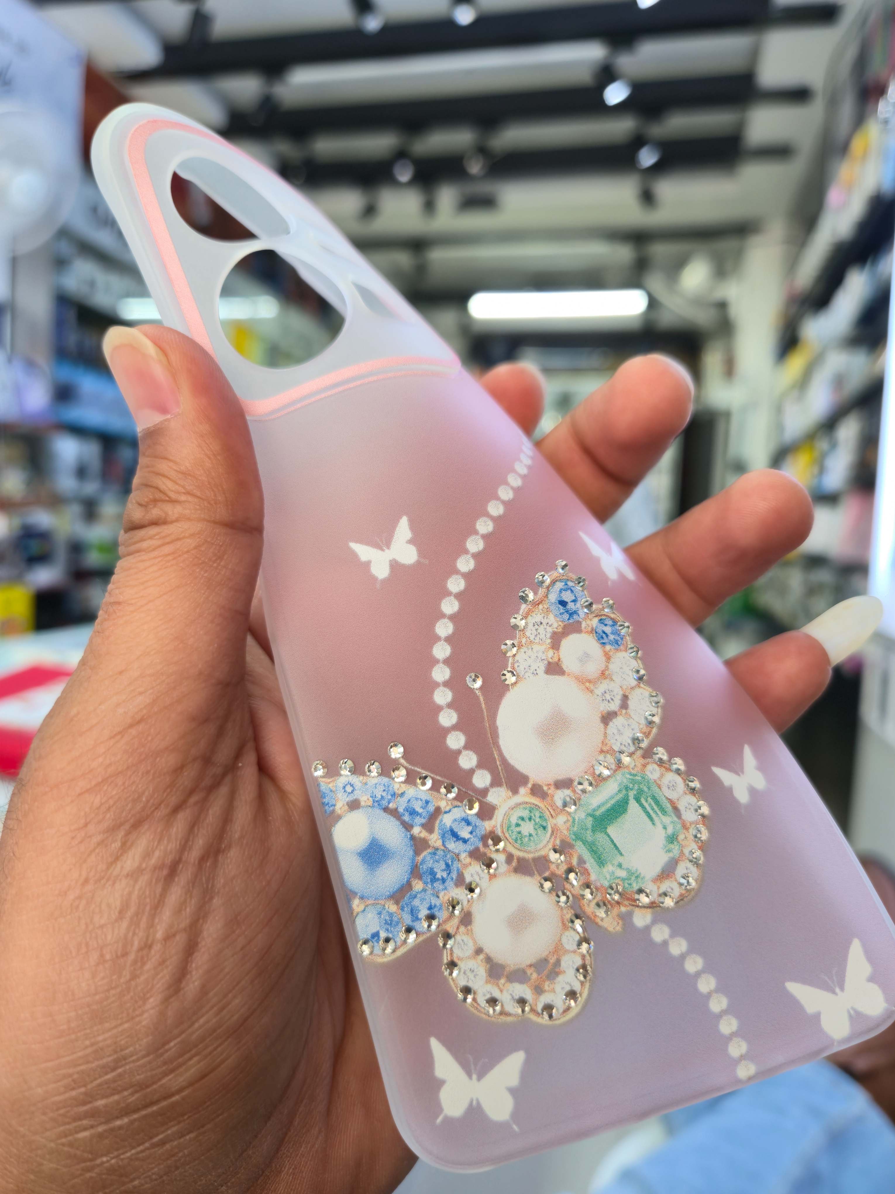 Butterfly Diamond Case Cover (Vivo)