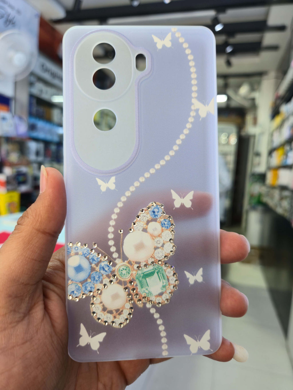 Butterfly Diamond Case Cover (Vivo)