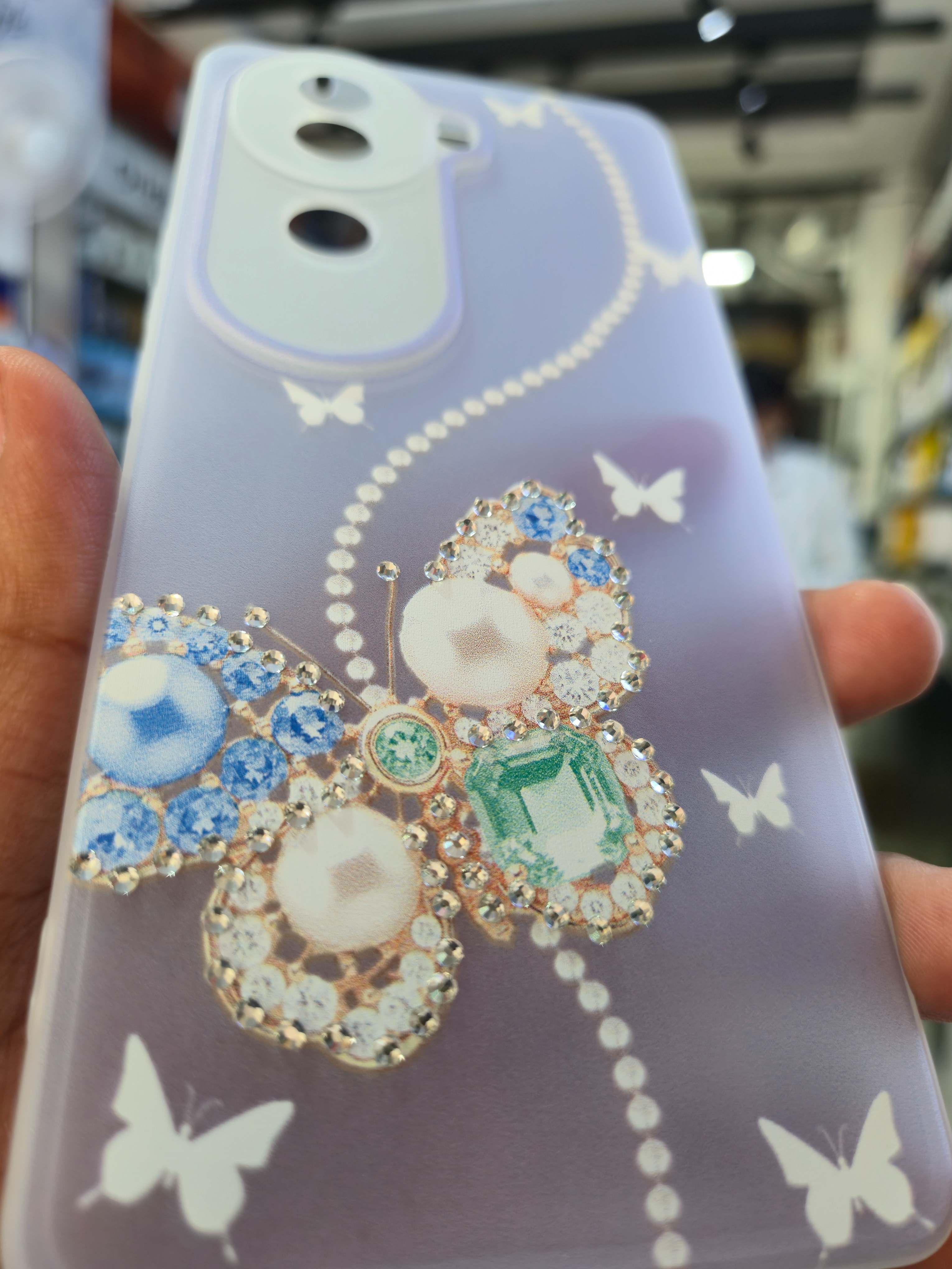 Butterfly Diamond Case Cover (Vivo)