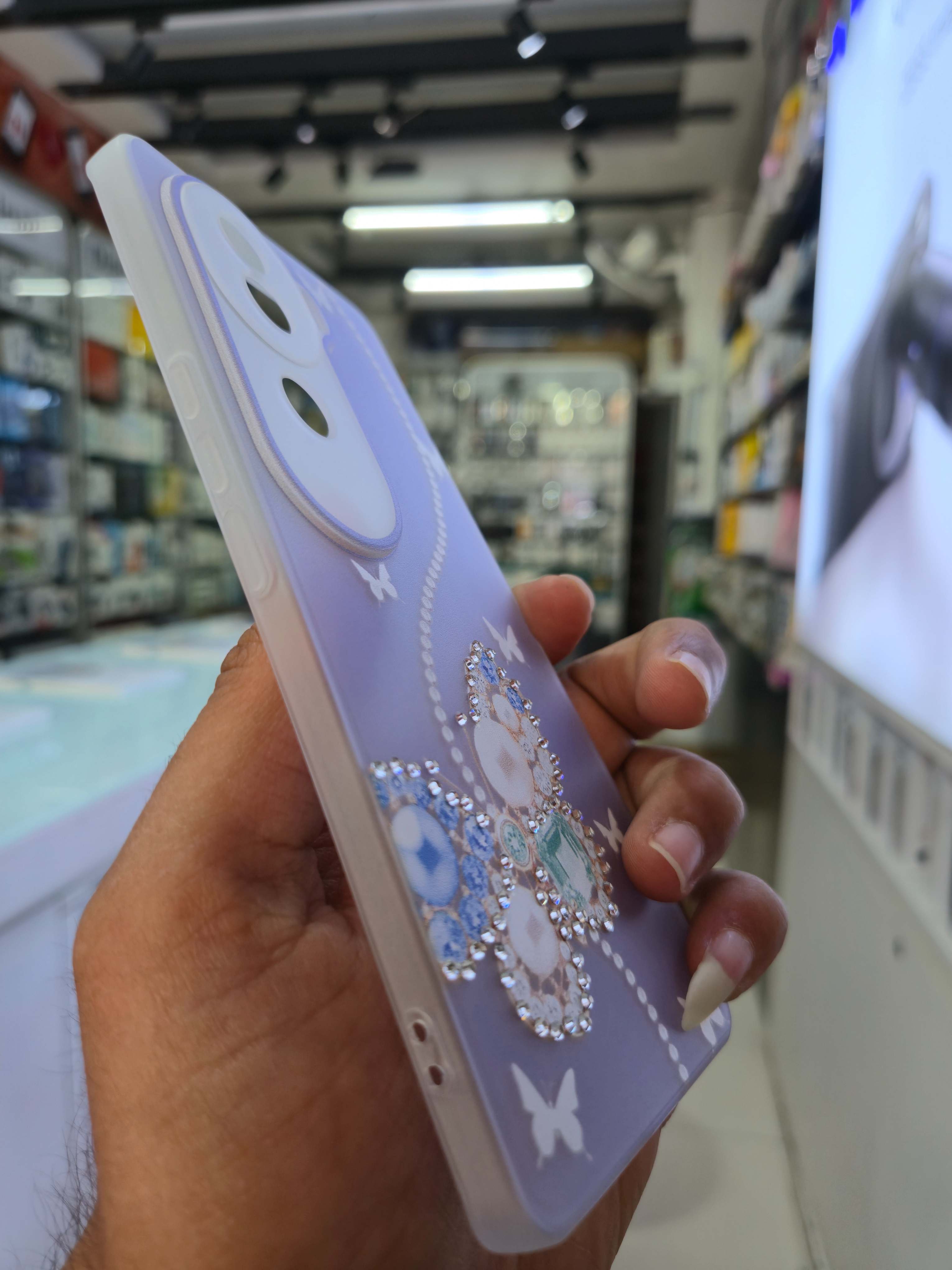 Butterfly Diamond Case Cover (Vivo)