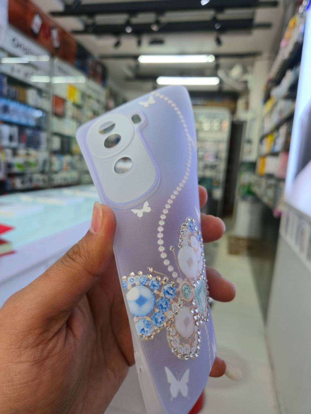 Butterfly Diamond Case Cover (Vivo)