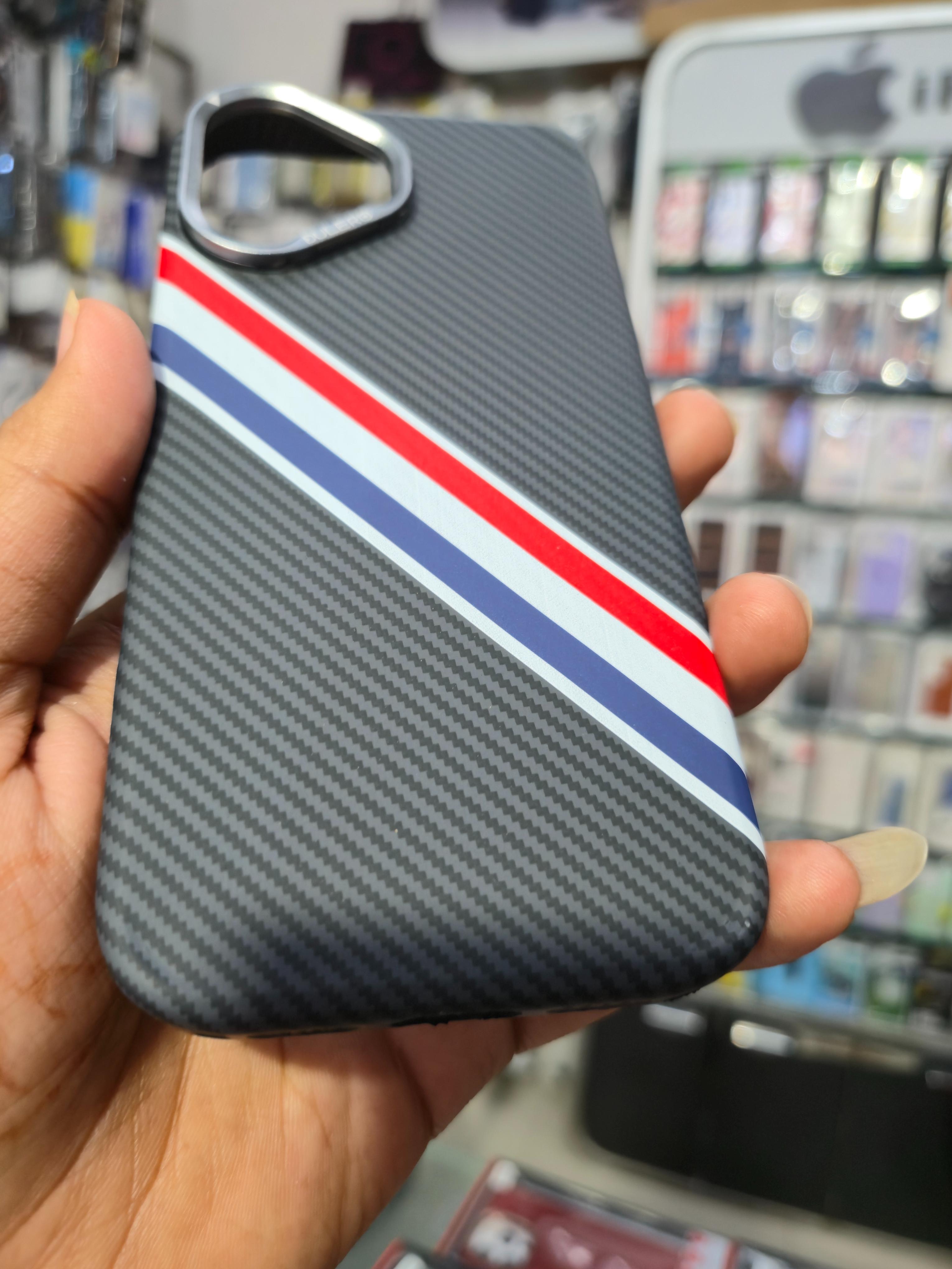 Dulero Premium Carbon Fiber Stripe Back Cover