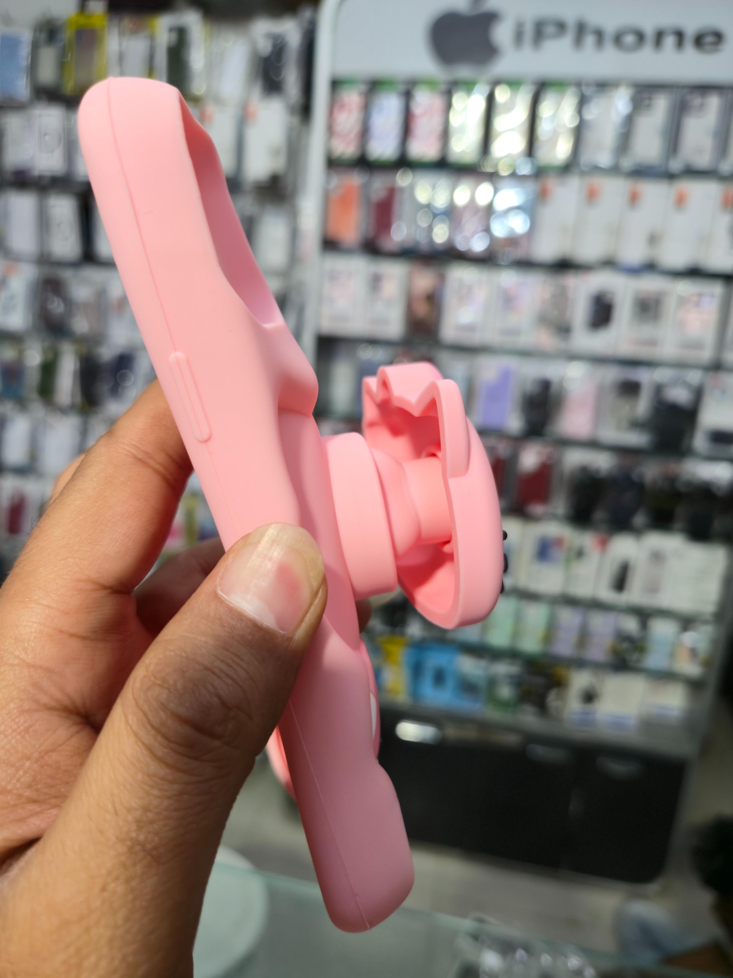 Hello Kitty 3D Cartoon Silicone Back Cover (Pink)
