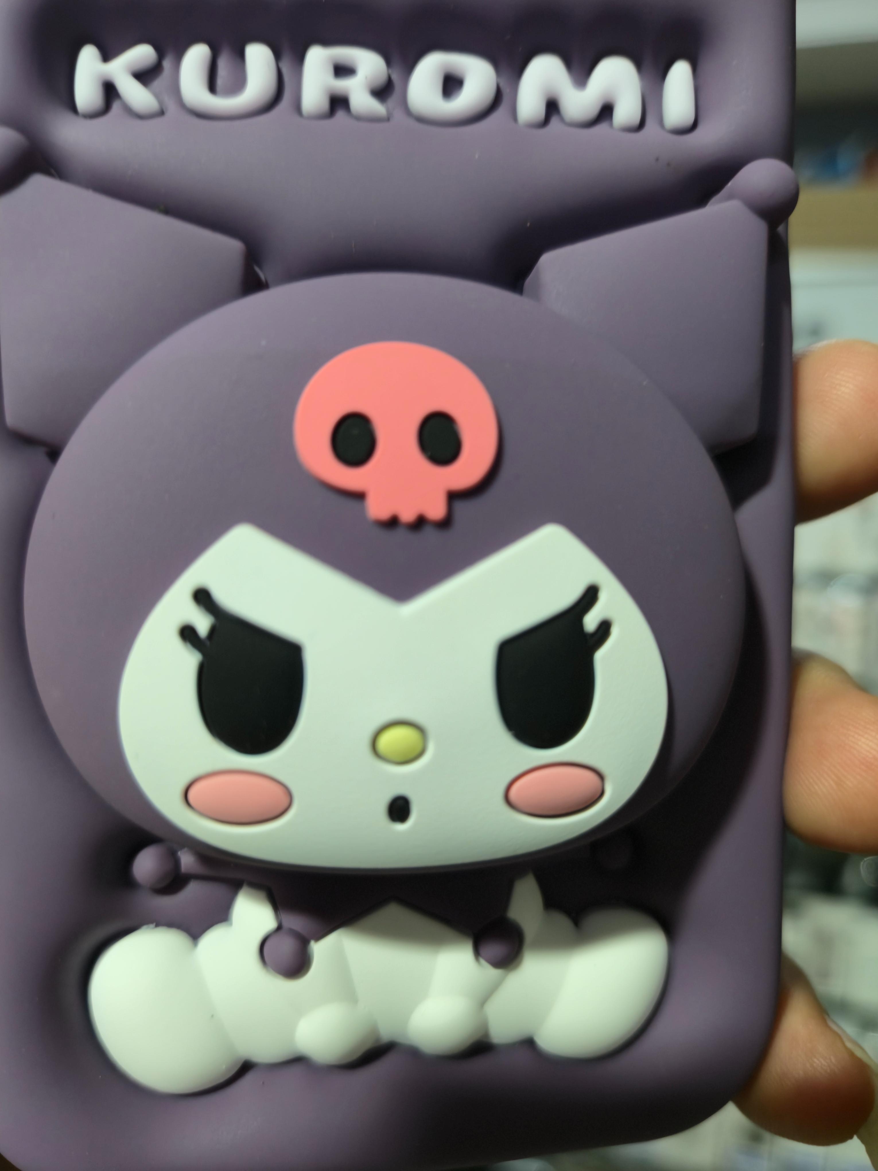 Kuromi 3D Cartoon Silicone Back Cover (Purple)
