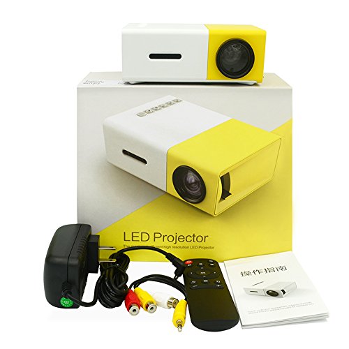 Texton Mini Projector, Movie Projector with 10000 Hours LED Lamp Life