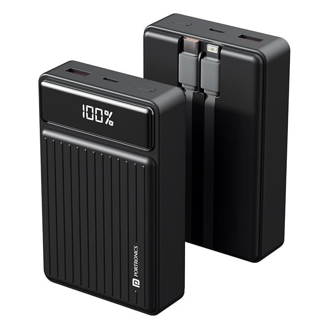Portronics Luxcell Bind Mini 20k 20000mAh Powerbank with 22.5W