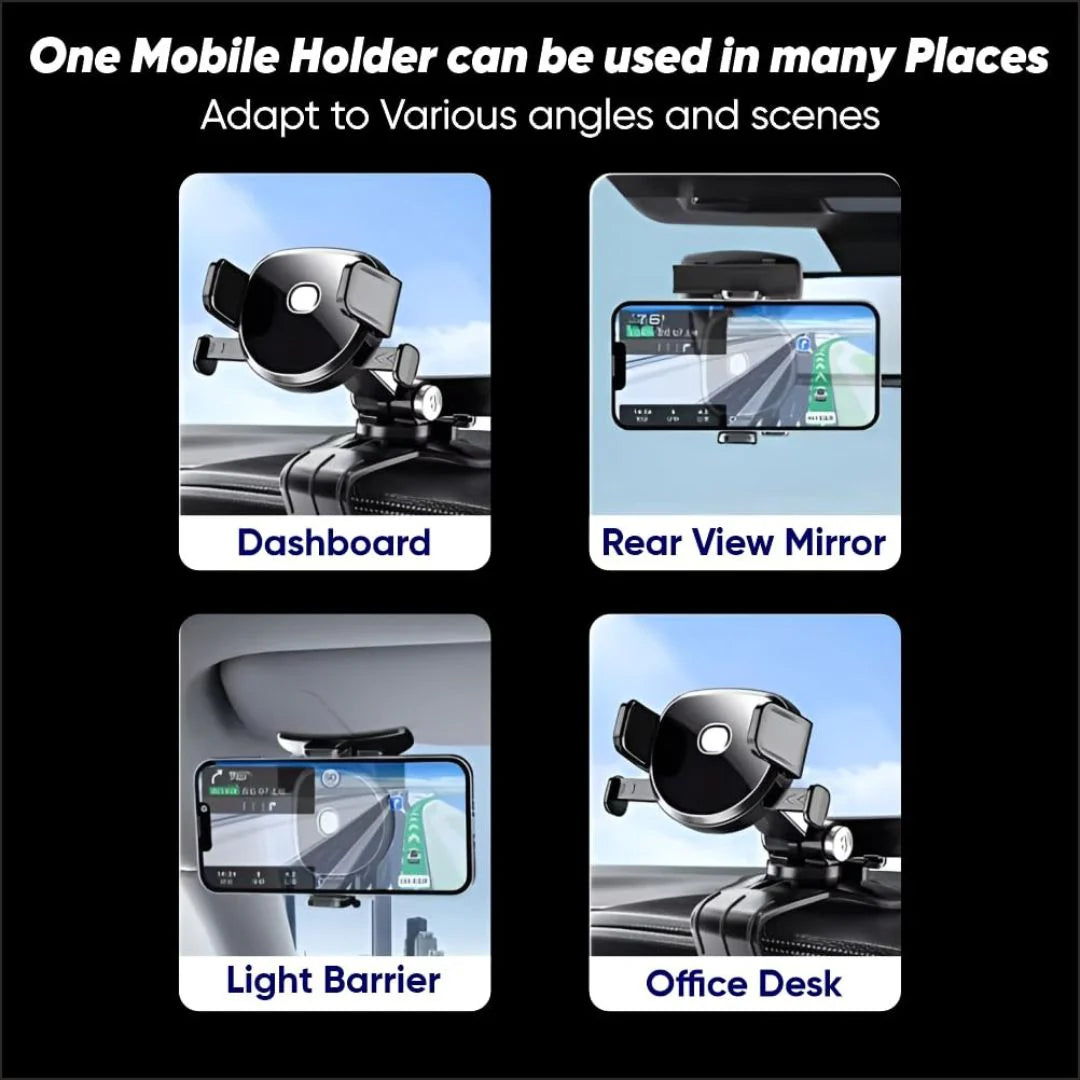 ModishOmbre® Speedometer Magnetic Car Phone Holder | Dual Support & Strong Suction