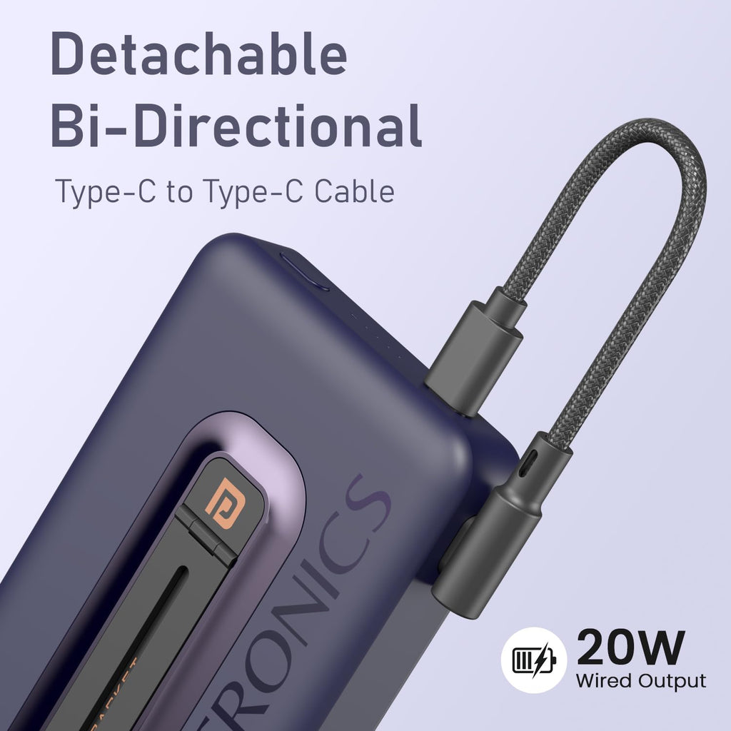 Portronics Revvo 15W Magsafe Wireless Powerbank 10000mAh Fast Charging Powerbank