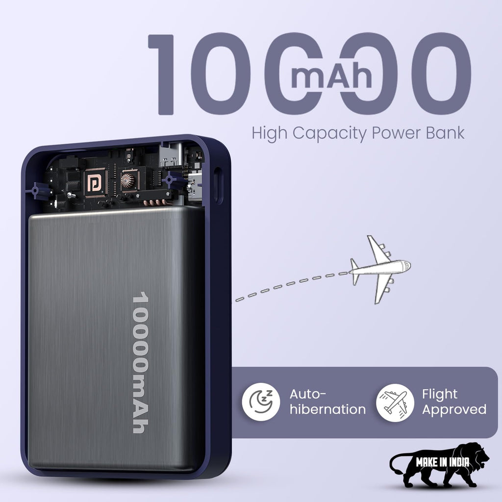 Portronics Revvo 15W Magsafe Wireless Powerbank 10000mAh Fast Charging Powerbank