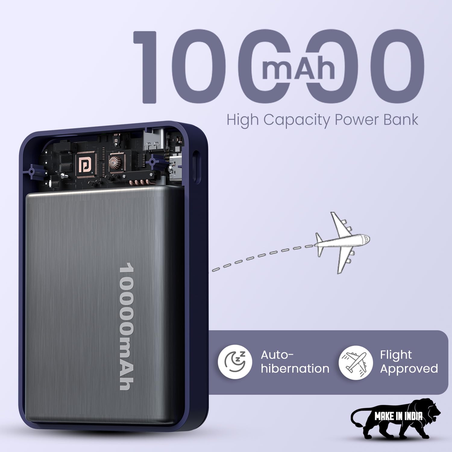 Portronics Revvo 15W Magsafe Wireless Powerbank 10000mAh Fast Charging Powerbank