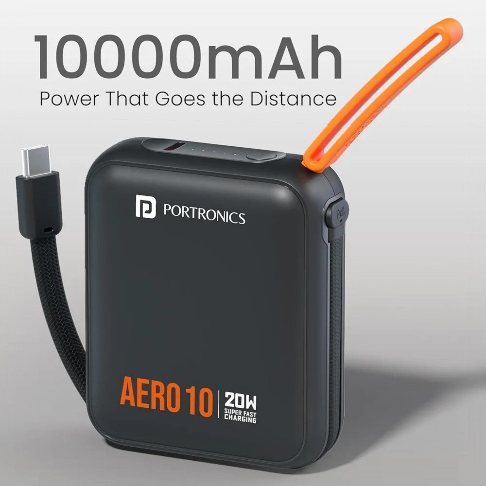 Portronics Aero 10 10000 mAh 20W Fast Charging Mini Power Bank