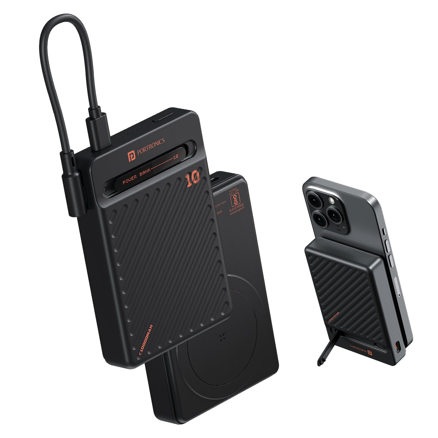 Portronics Chyro 10000mAh 15W Magnetic Wireless Fast Charging
