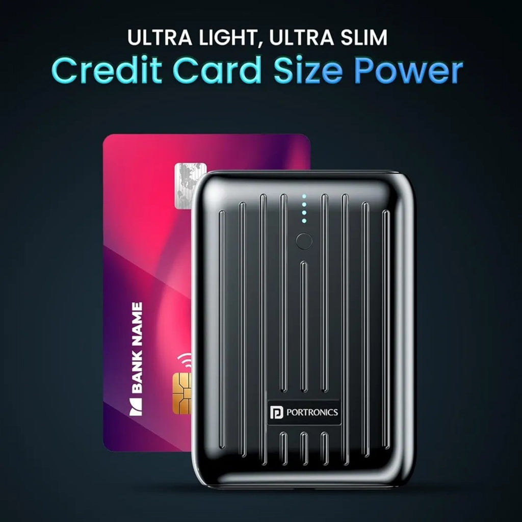 Portronics Zapcell 10k 10000mAh 22.5W Pocket Size Nano Powerbank