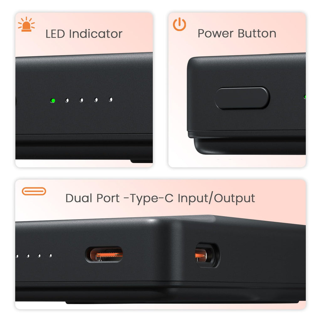 Portronics Chyro 10000mAh 15W Magnetic Wireless Fast Charging