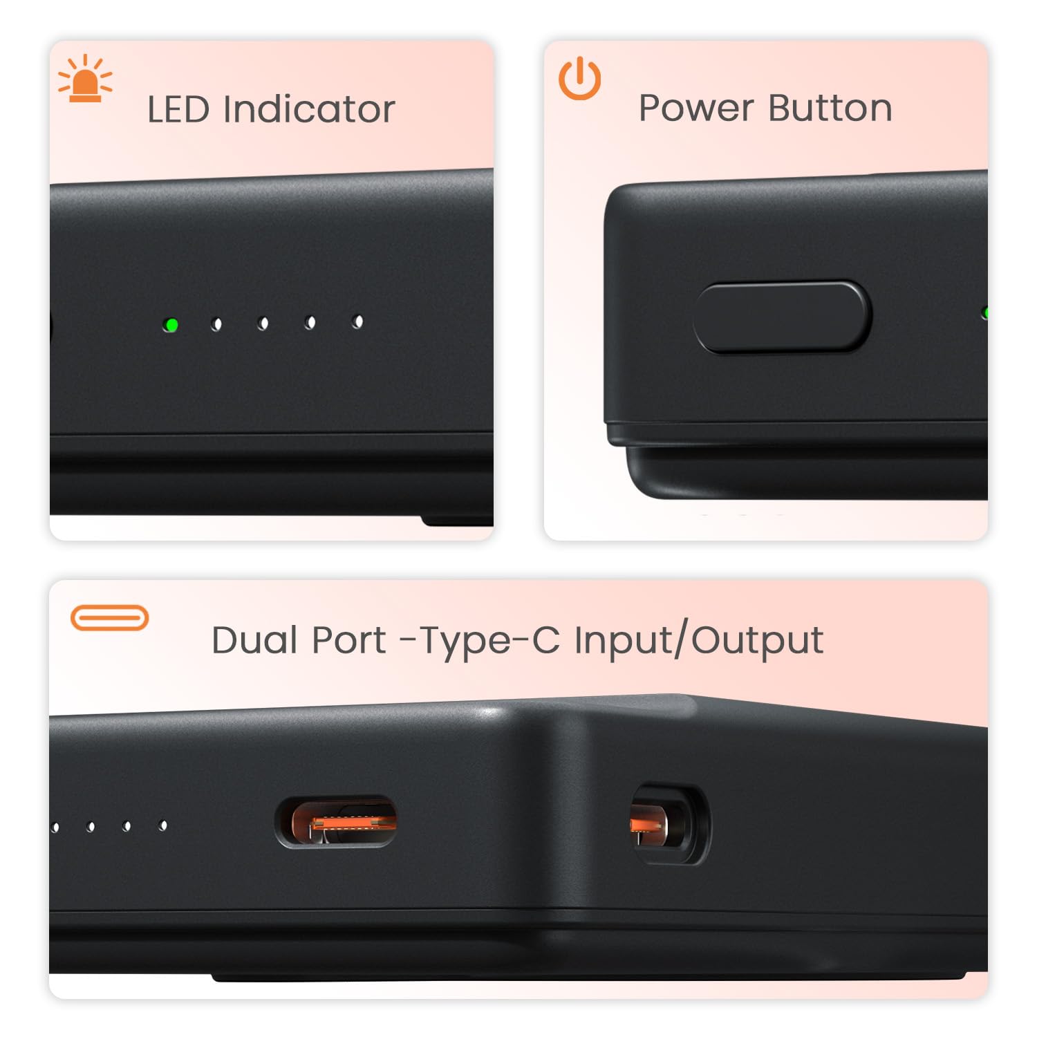 Portronics Chyro 10000mAh 15W Magnetic Wireless Fast Charging