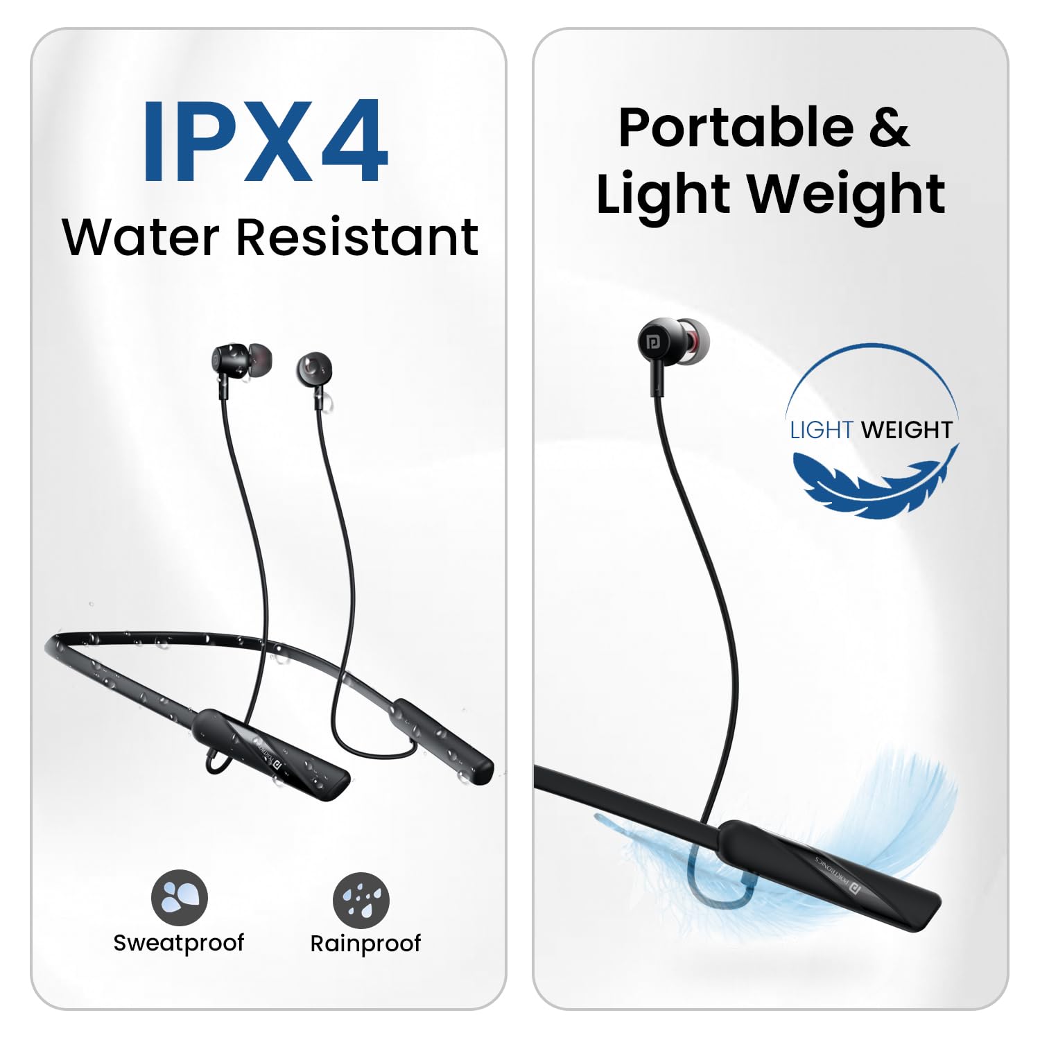 Portronics Harmonics Z10 in Ear Bluetooth black