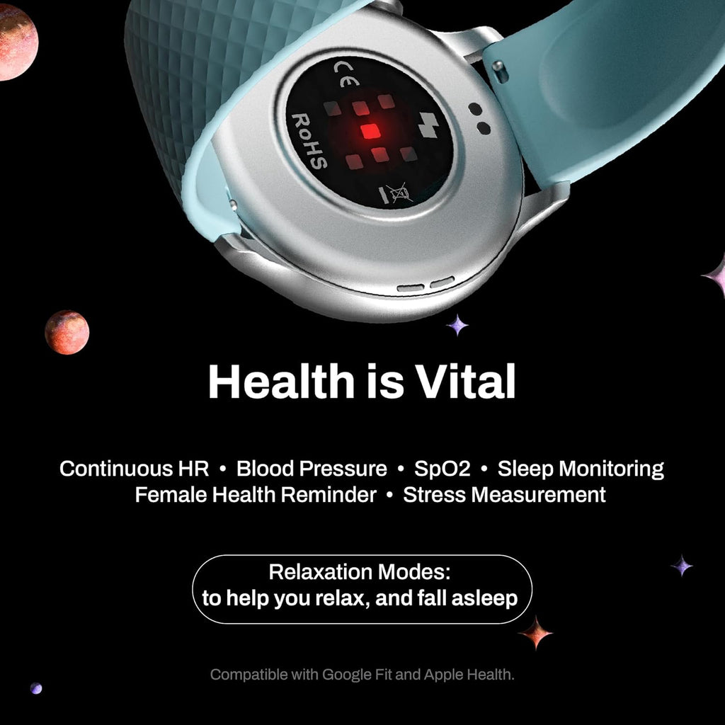 Fitshot 1.32" Round CosmicDisplay 360 * 360 High Resolution with BT Calling Smartwatch
