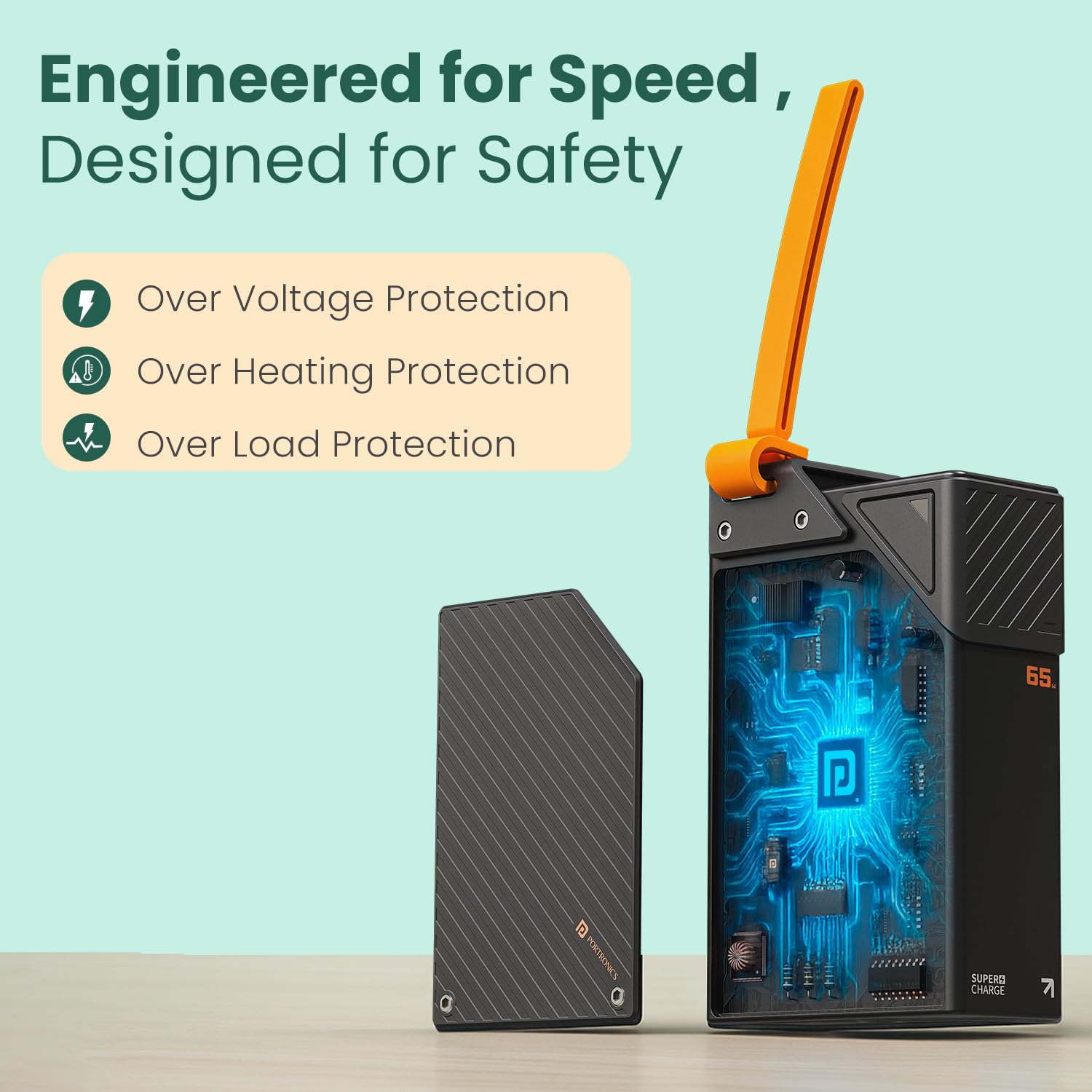 Portronics 65W Halley 20K 20000mAh Fast Charging Powerbank