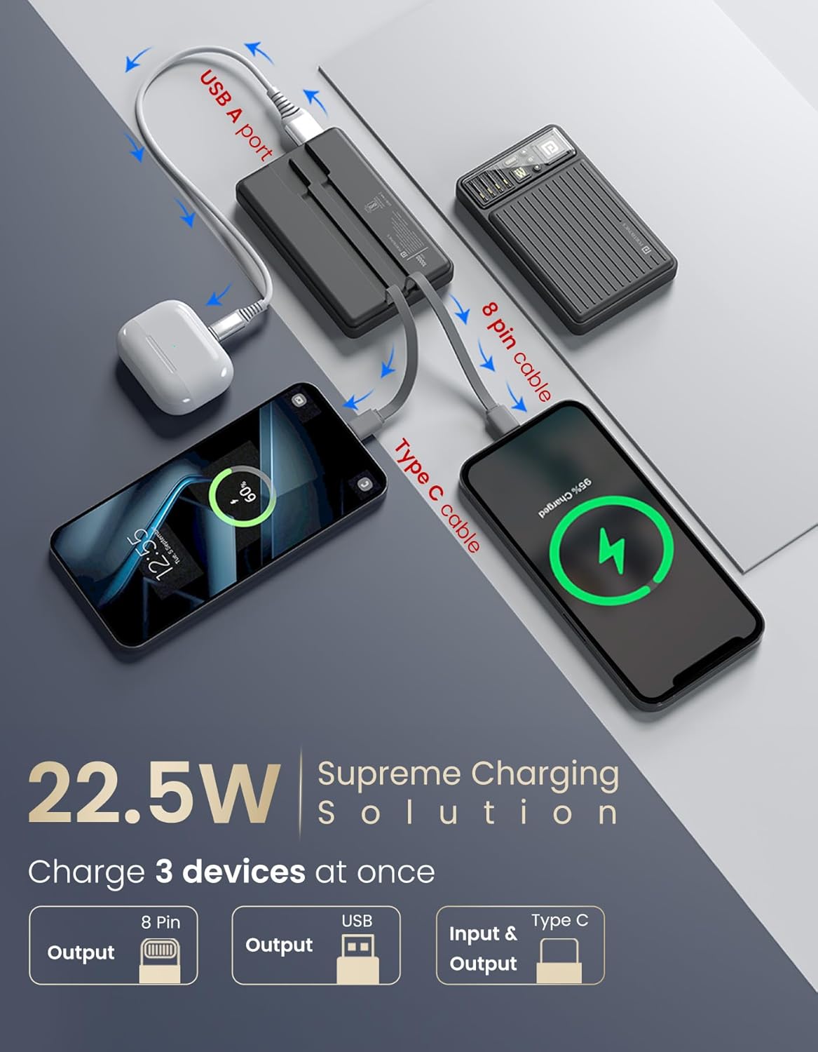 Portronics Luxcell Bind Mini 10k 10000mAh Nano Powerbank