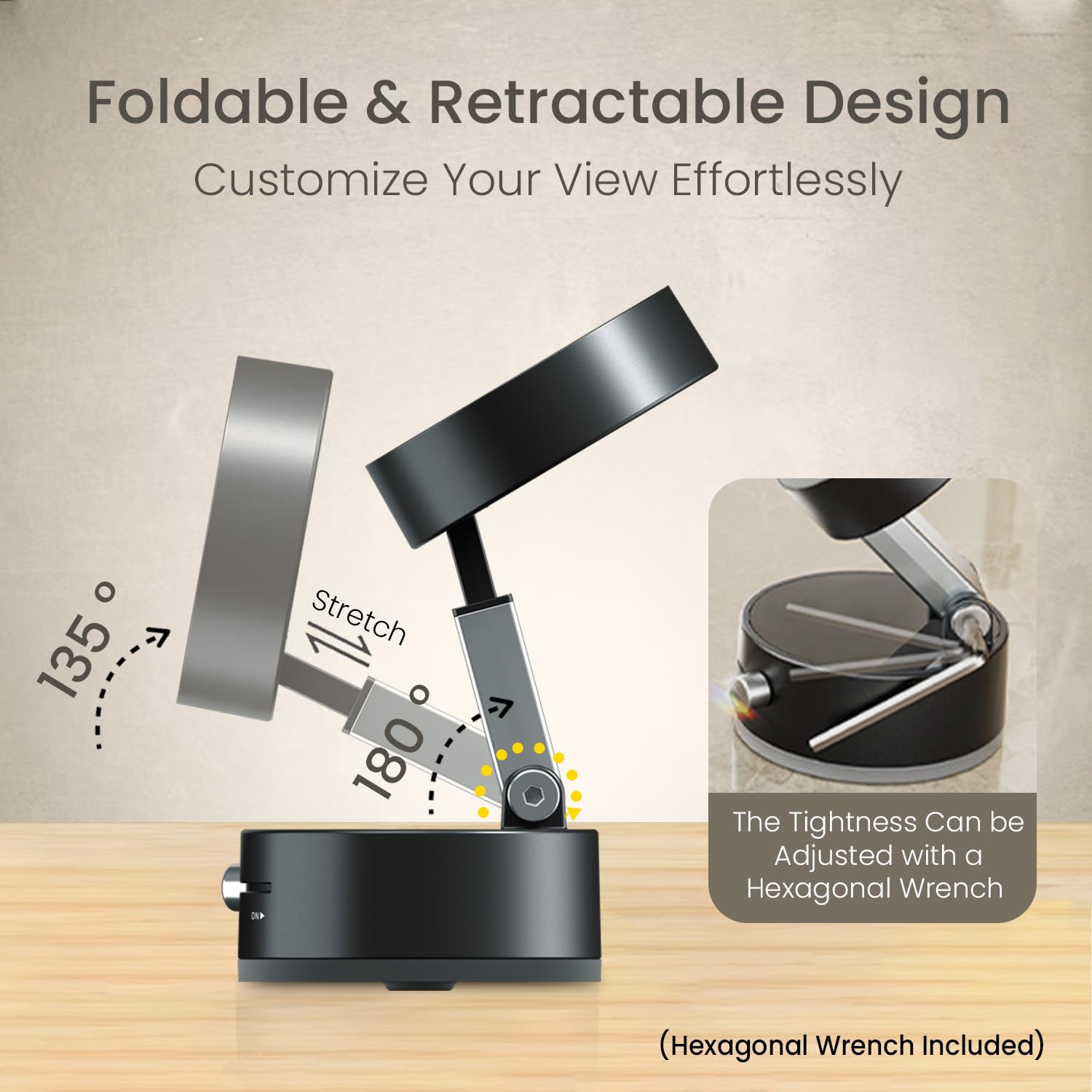Portronics Hold X Magnetic Vacuum Suction Mobile Holder,