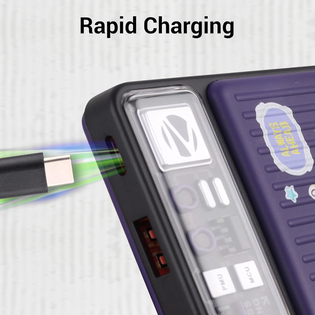 ZEBRONICS 10000 mAh 22.5 W Wired & Wireless With MagSafe Compact Power Bank