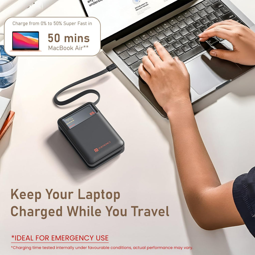 Portronics Ignis 65 20000mAh 65W Power Bank