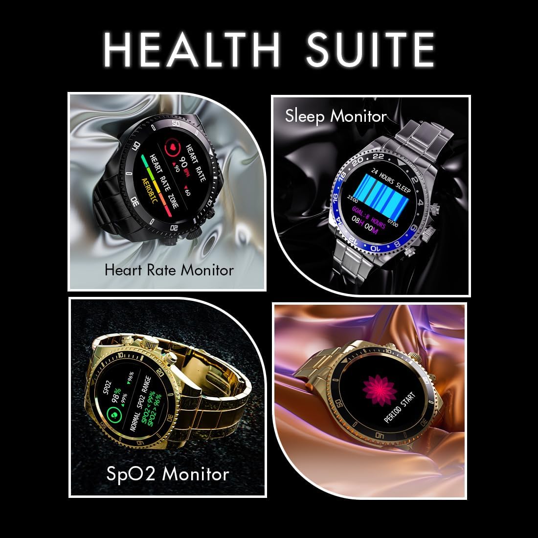 Fire-Boltt Avalanche 1.28 Inch HD Display Blue Red Smart Watch