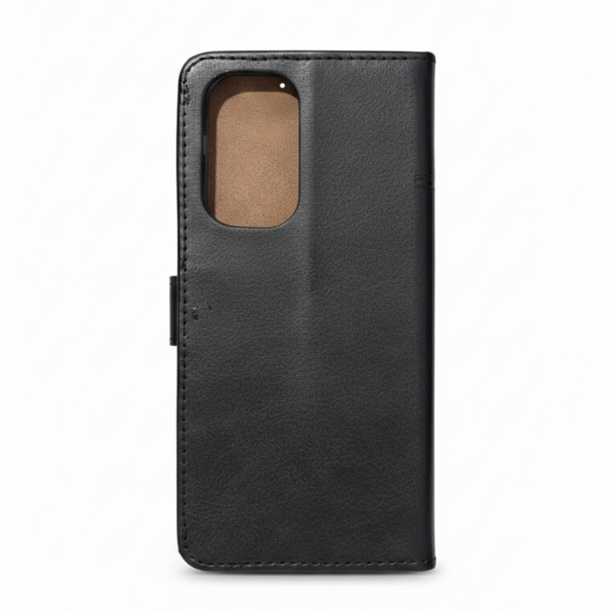 Premium Leather Flip Wallet Case with Card Slots & Stand Support