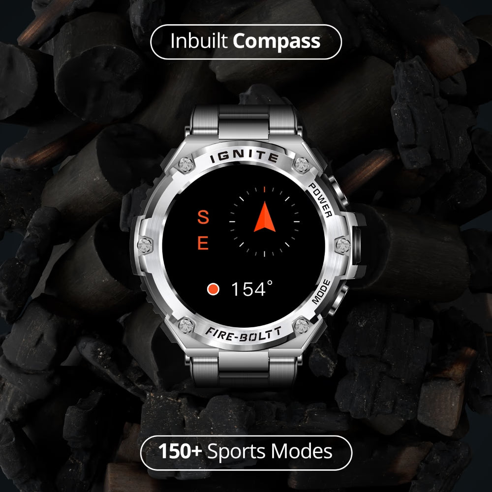 Fire-Boltt ASSAULT Smart Watch, 3.81 cm (1.5 inch) BT Calling, Round Touch Display