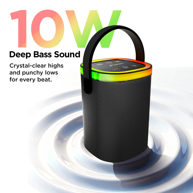 Pebble Mystic 10W Portable Bluetooth Speaker
