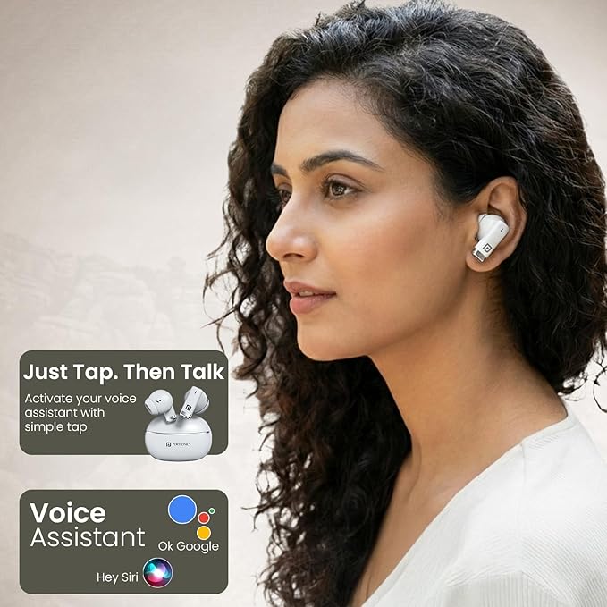 Portronics Twins one in Ear Earbuds with Deep Bass, Upto 30 Hours Playtime,13mm Dynamic Driver
