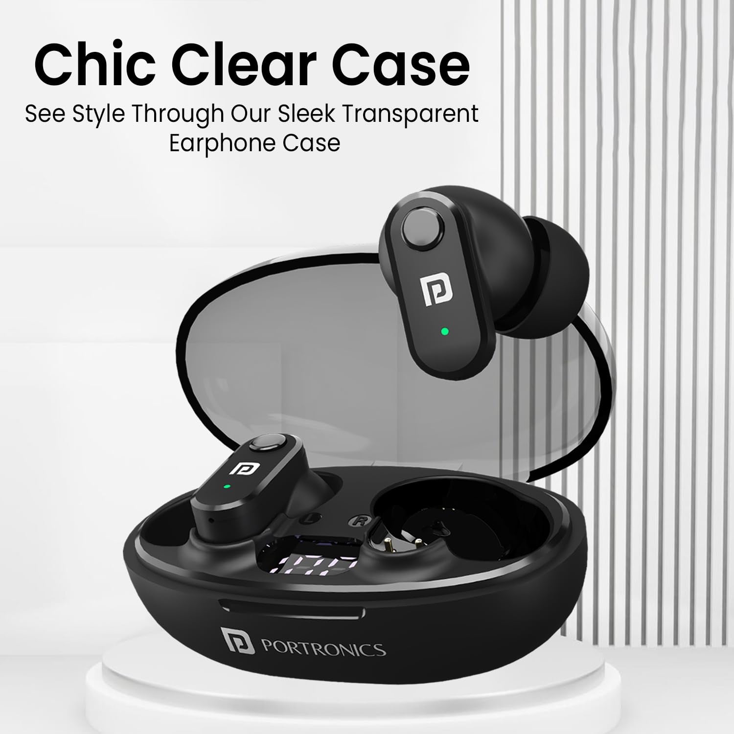 Portronics Harmonics Twins S16 in Ear Wireless TWS Earbuds with 24 Hrs Playtime