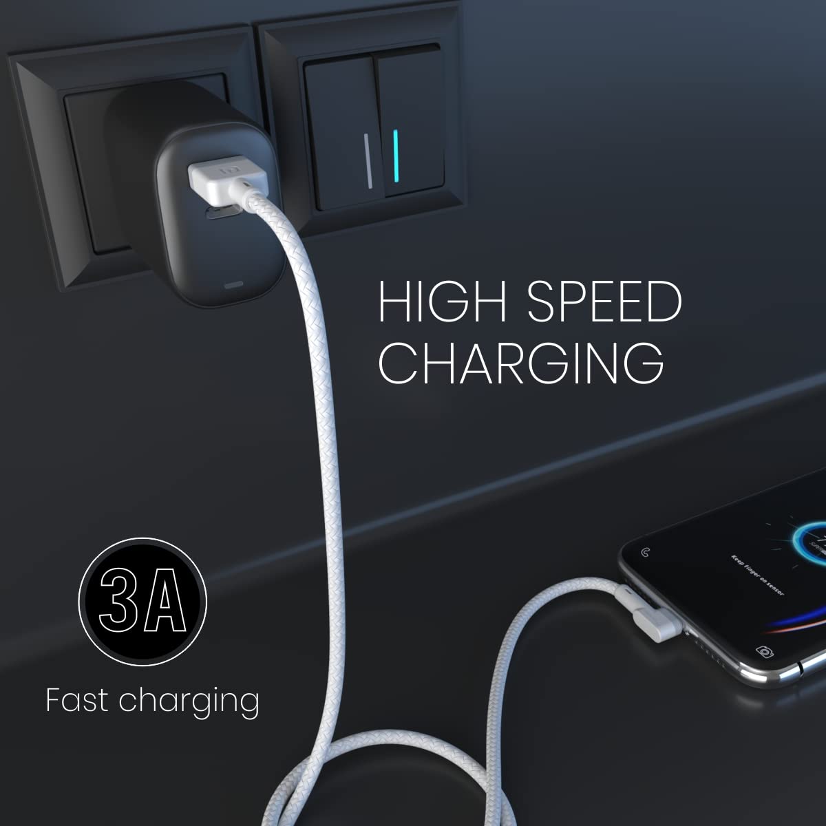 Portronics Konnect L POR-1403 Fast Charging 3A Type-C