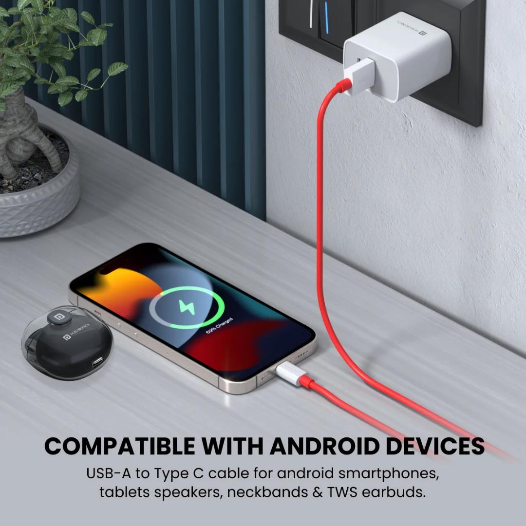 Portronics Konnect Dash Pro 80w Usb to Type C Charging Cable