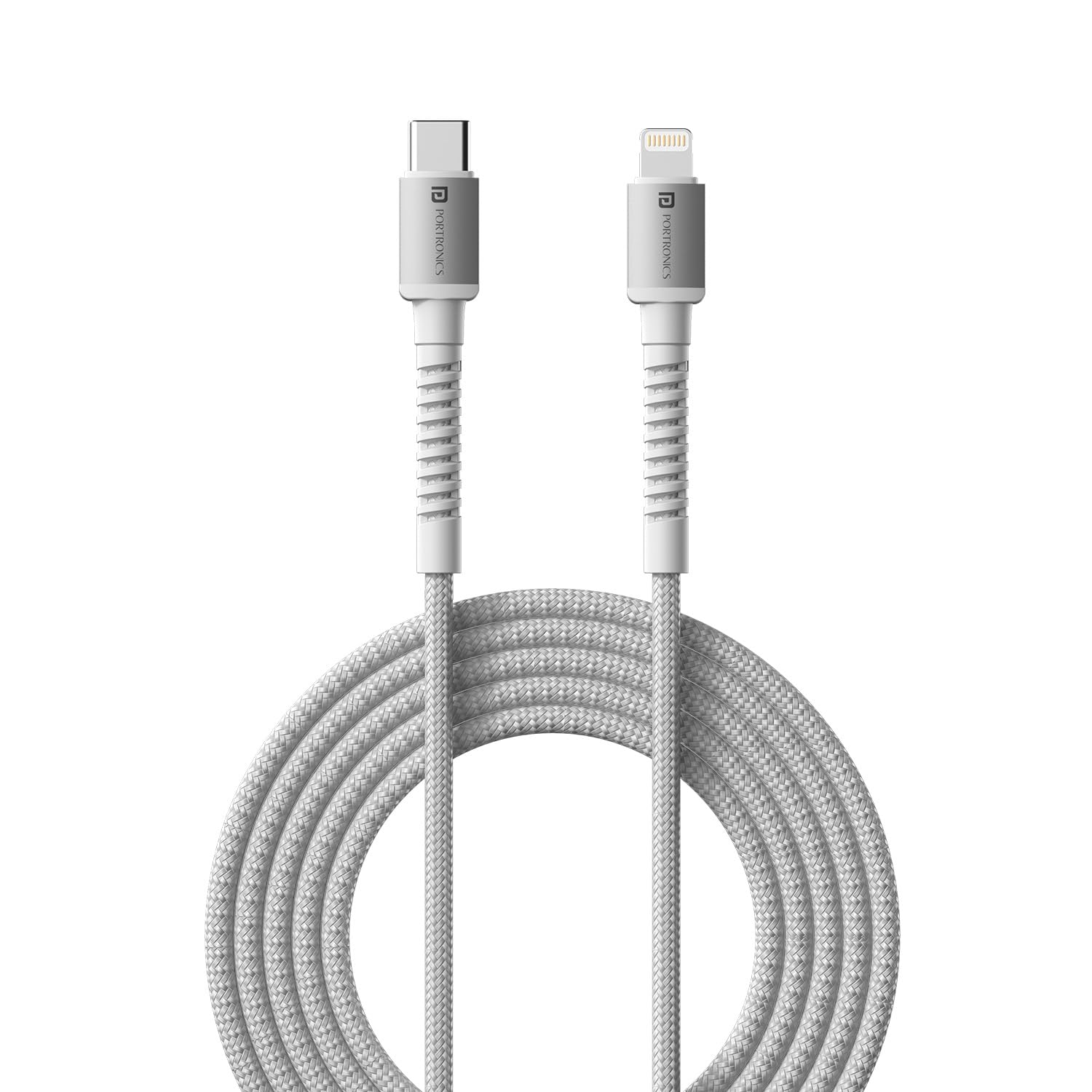 Portronics Konnect X Type C to 8-Pin 27W Fast Charging Cable