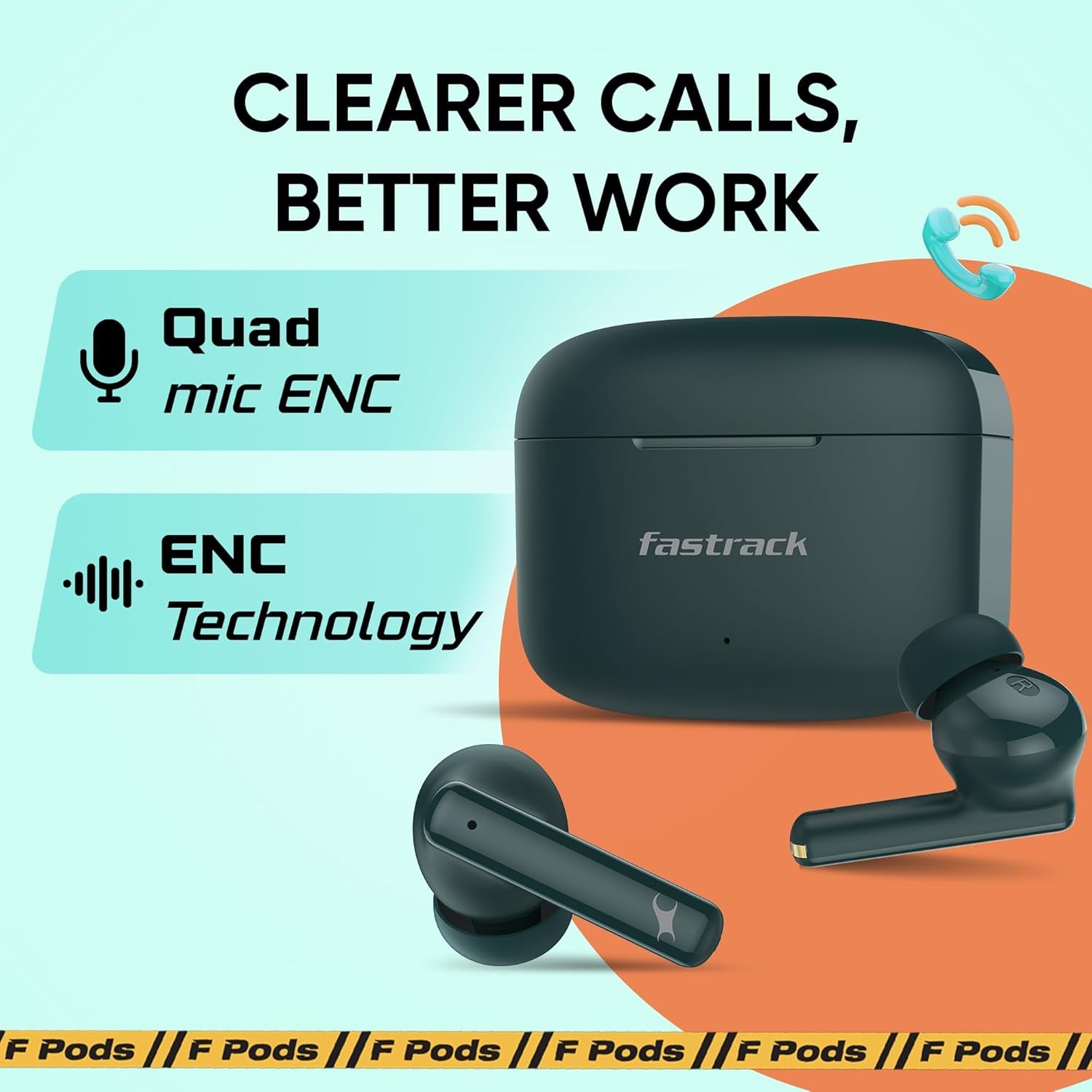 Fastrack Fpods FQ100 BT5.4 TWS Earbuds