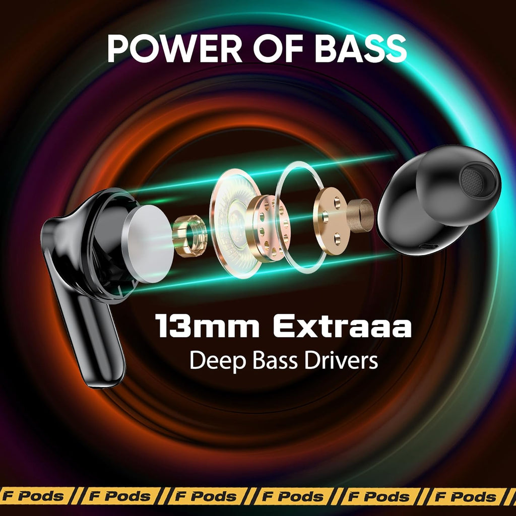 Fastrack Fpods FQ100 BT5.4 TWS Earbuds