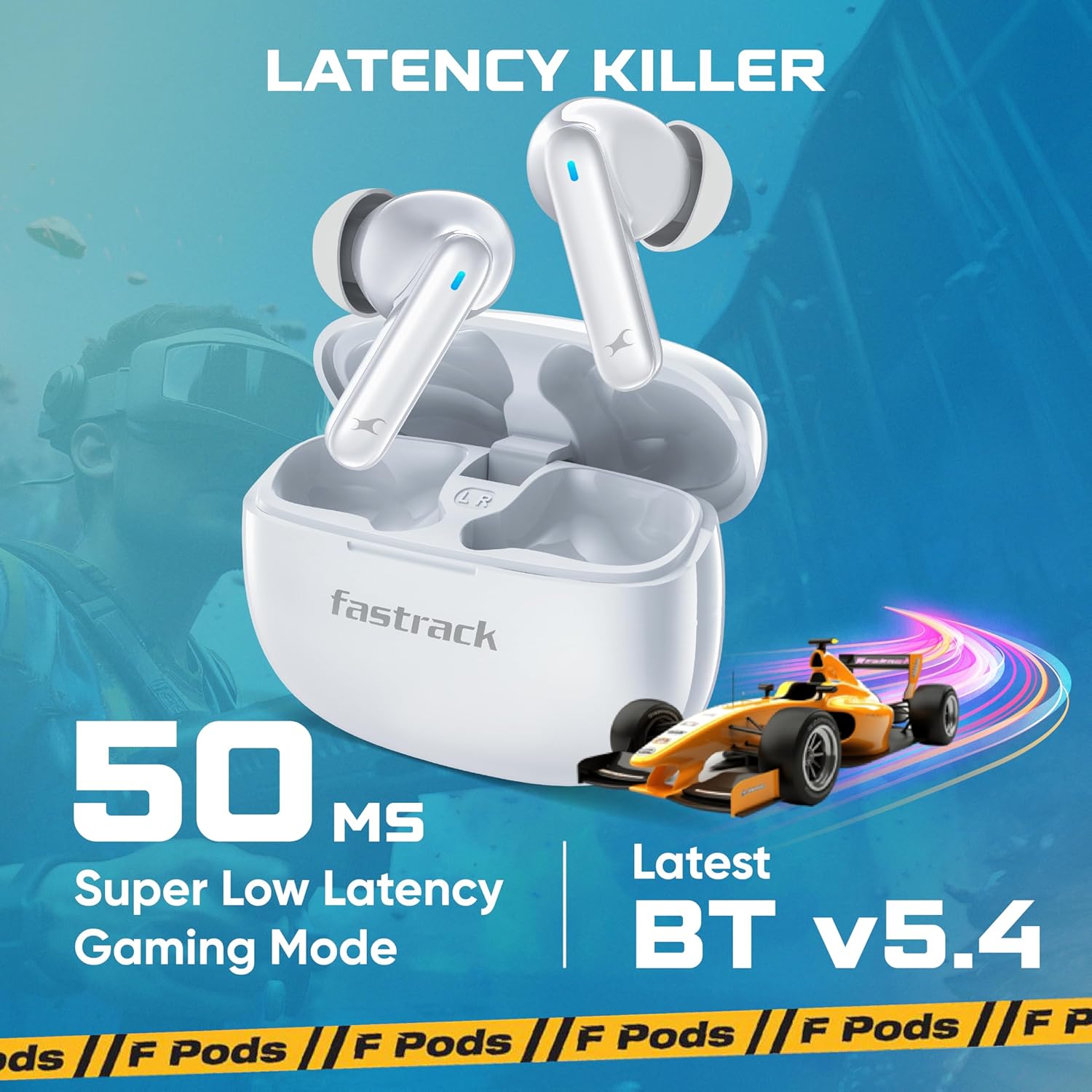 Fastrack Fpods Fx101 BT 5.4 TWS Earbuds