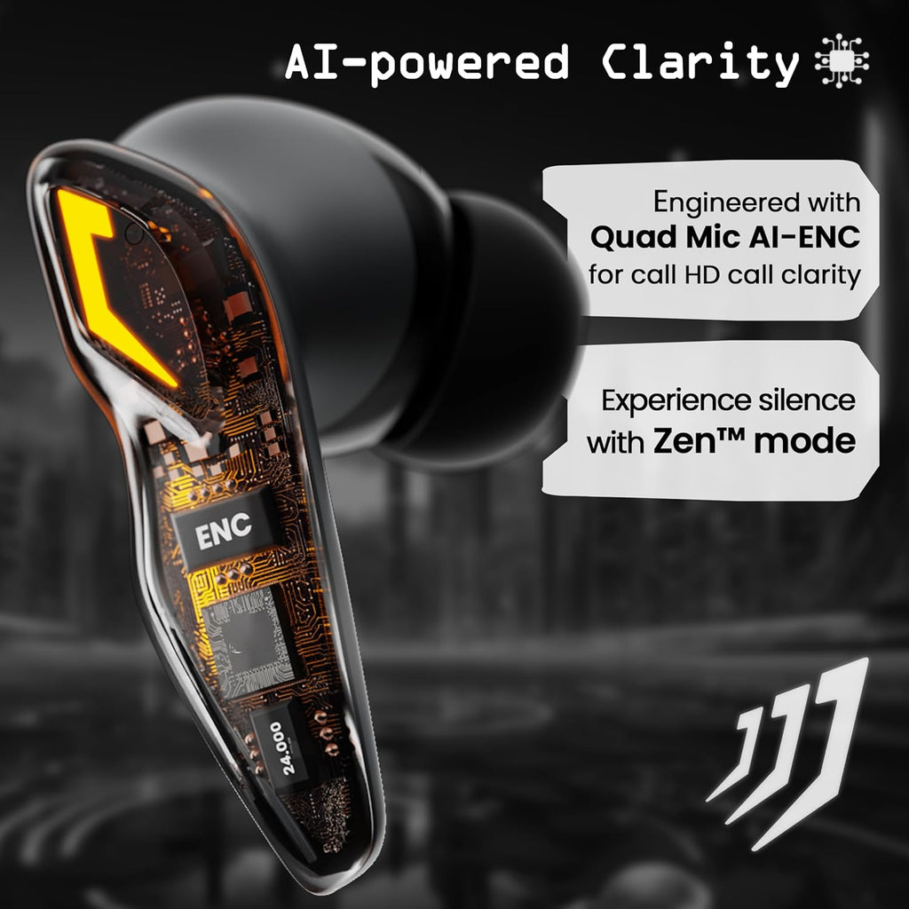 GOBOULT Astra Truly Wireless in Ear Earbuds with 48H Playtime Gray