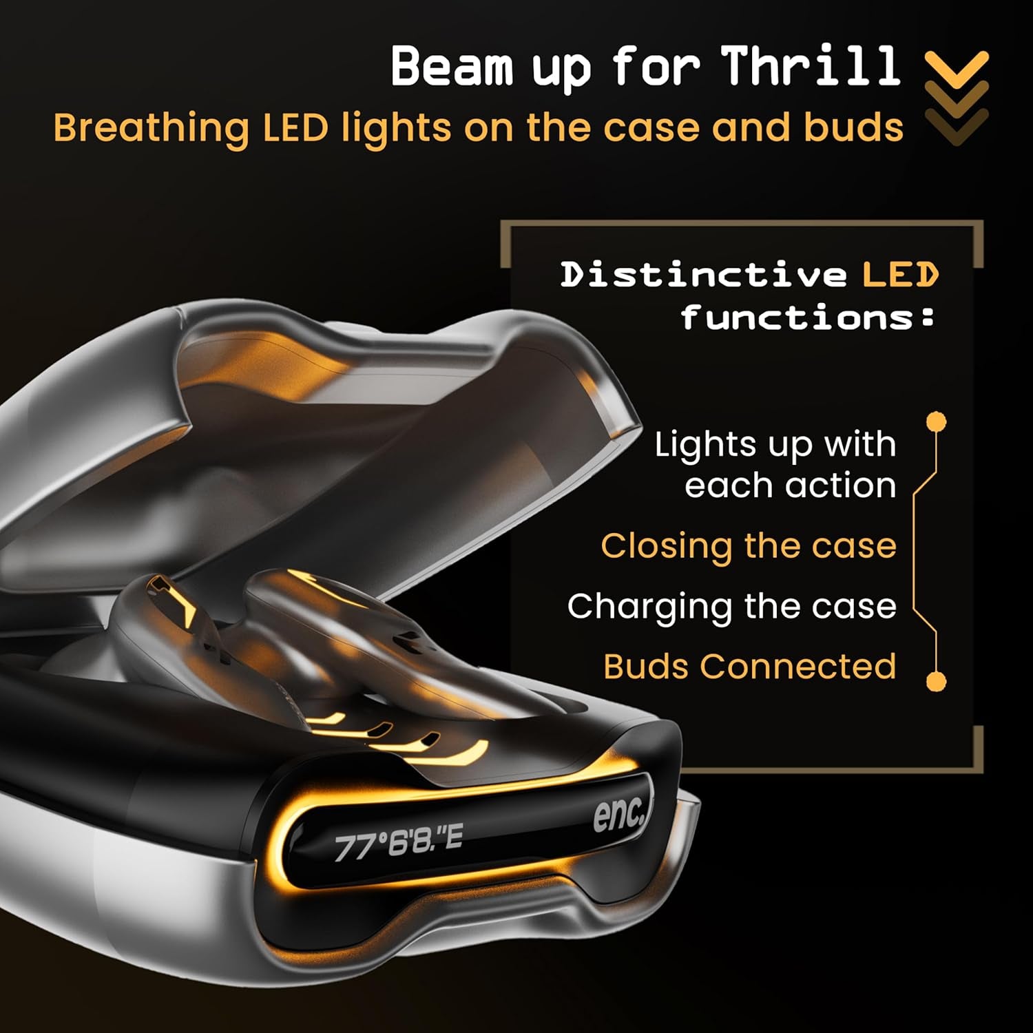 GOBOULT Astra Truly Wireless in Ear Earbuds with 48H Playtime Gray